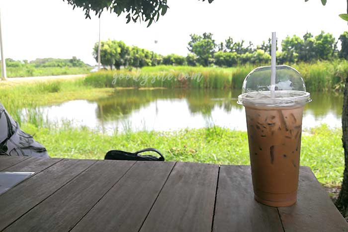 ชะลอม ฟาร์ม คาเฟ่ ร้านชิวๆ ริมบึงน้ำ